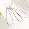 Natural crystal necklace, small particle natural stone neck chain, clasp chain, layering magic necklace details Picture